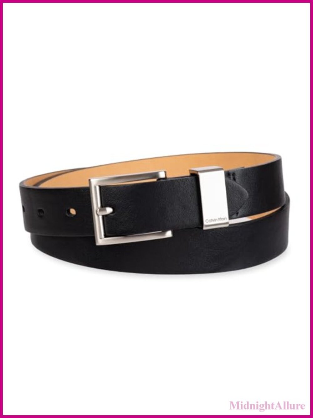 Metal Loop Slim 1 Inch Fashion Belt for Trousers Jeans Dresses